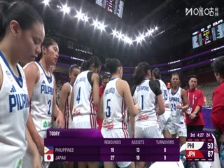女篮亚洲杯小组赛 菲律宾VS日本 20250714