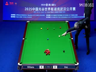 2025斯诺克武汉公开赛半决赛 肖国栋6-3马克·威廉姆斯 20250829