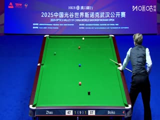 2025斯诺克武汉公开赛延期资格赛及64进32 赵心童5-3尤里安·博伊科（秦正） 20250824