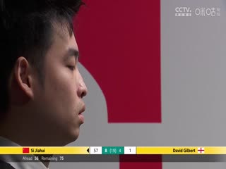24-25赛季斯诺克世锦赛第一轮 斯佳辉10-6大卫·吉尔伯特（第二阶段） 20250423