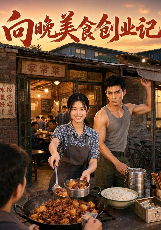 向晚美食创业记AI短剧