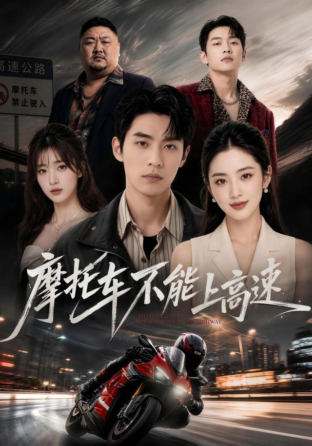摩托车不能上高速AI短剧海报