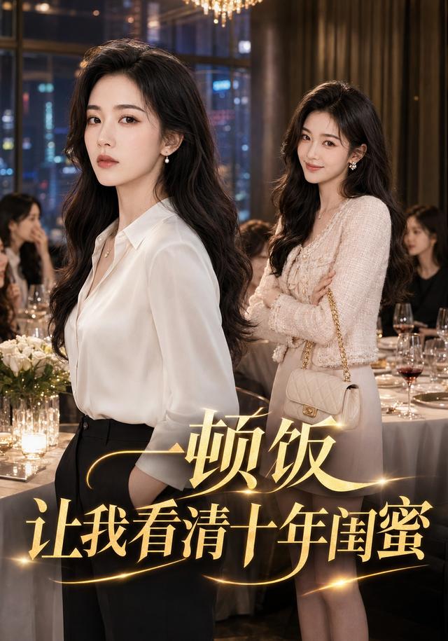 《一頓飯,讓我看清十年閨蜜AI短劇》AI漫劇封面