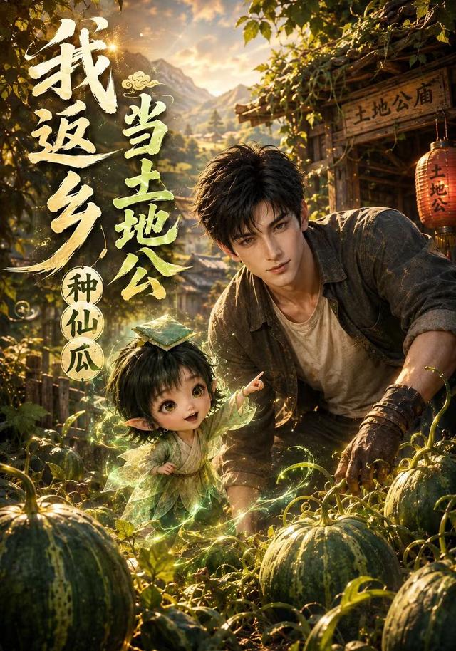 《我返鄉當土地公種仙瓜》AI漫劇封面