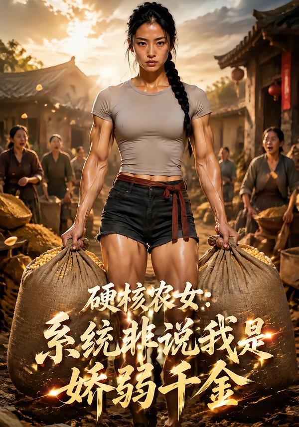 《硬核農女:系統非說我是嬌弱千金》AI漫劇封面