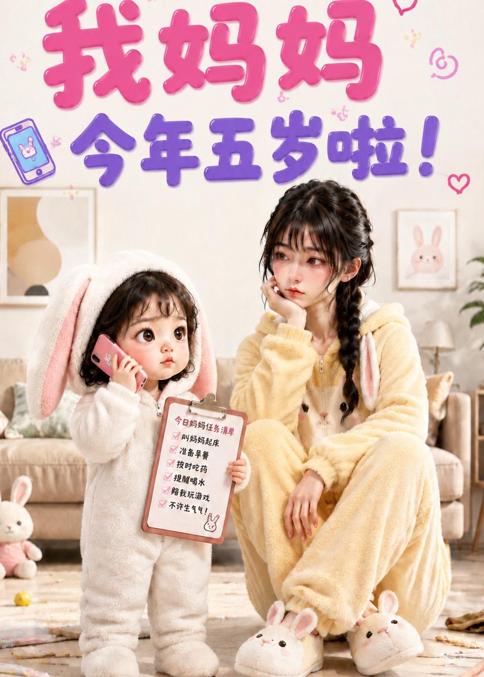 我妈妈今年五岁啦!