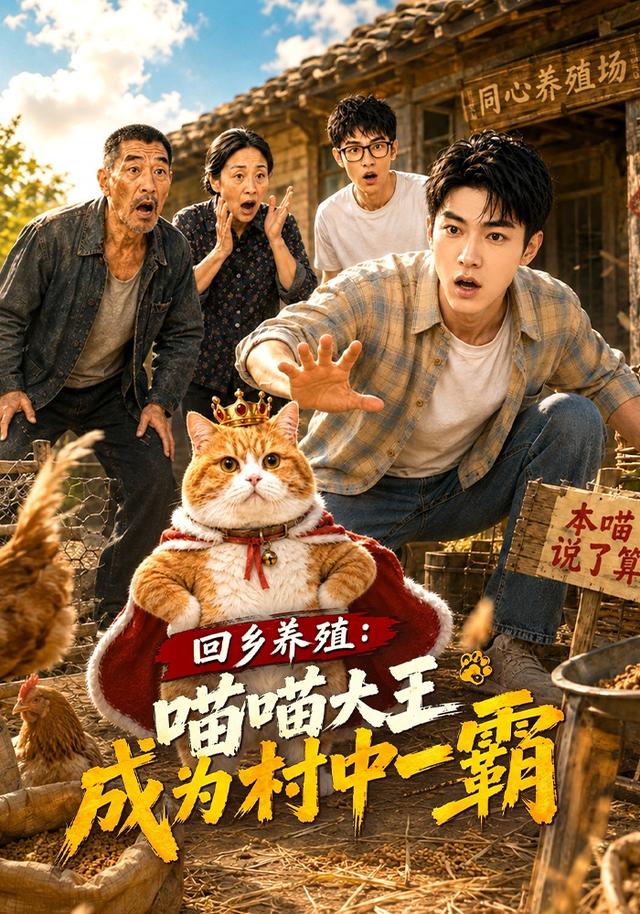 回乡养殖:喵喵大王成为村中一霸AI短剧