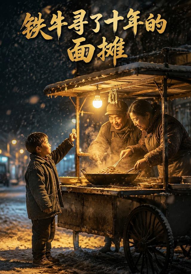 铁牛寻了十年的面摊Ai短剧封面图